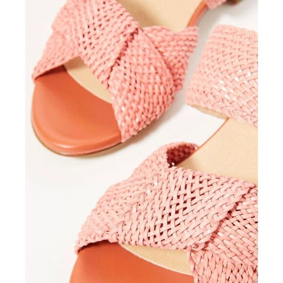 New Anthropologie Gwen Raffia Mules Size 40 - Picture 3 of 8